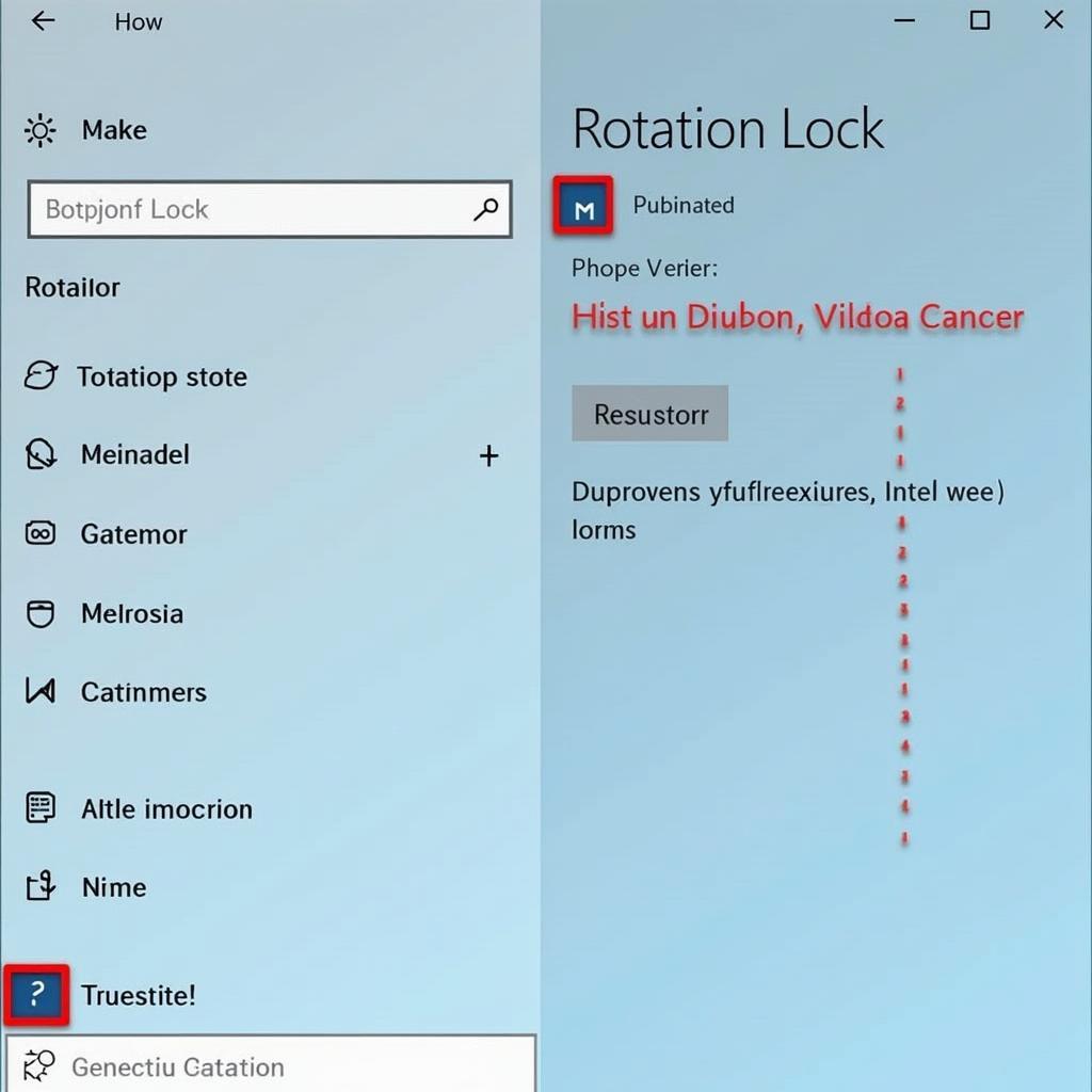 Rotation Lock Active in Windows 10 Action Center