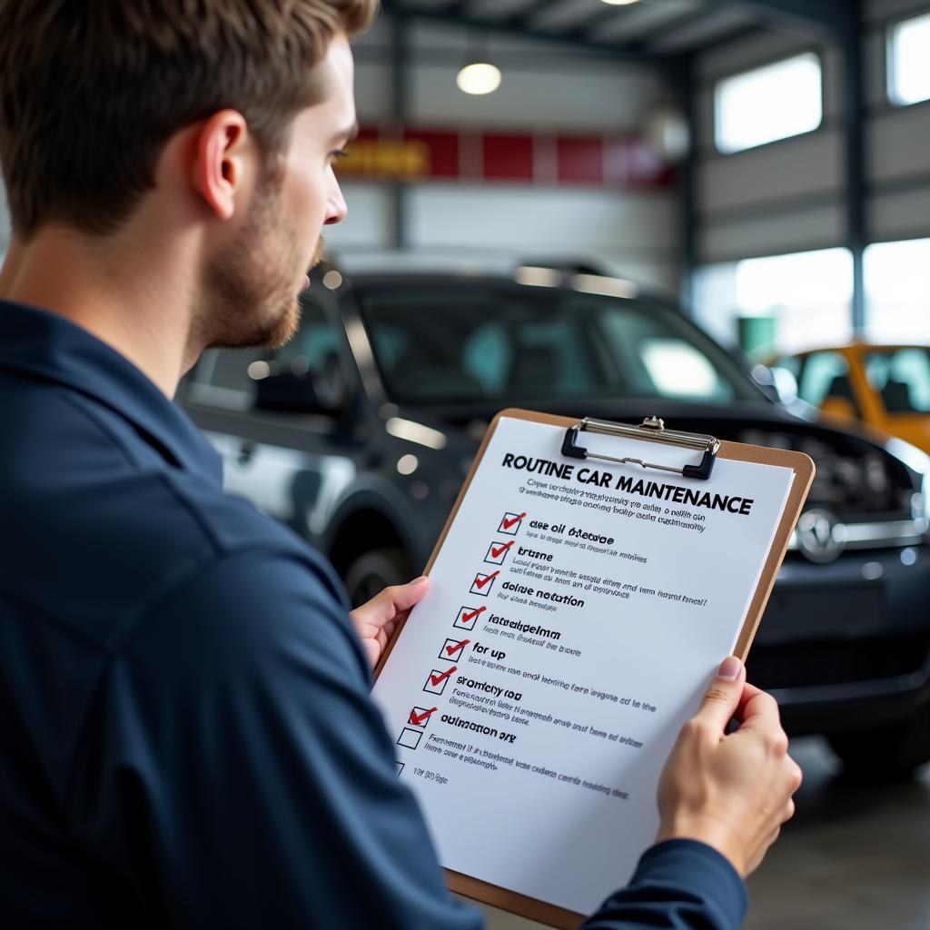 Routine Car Maintenance Checklist