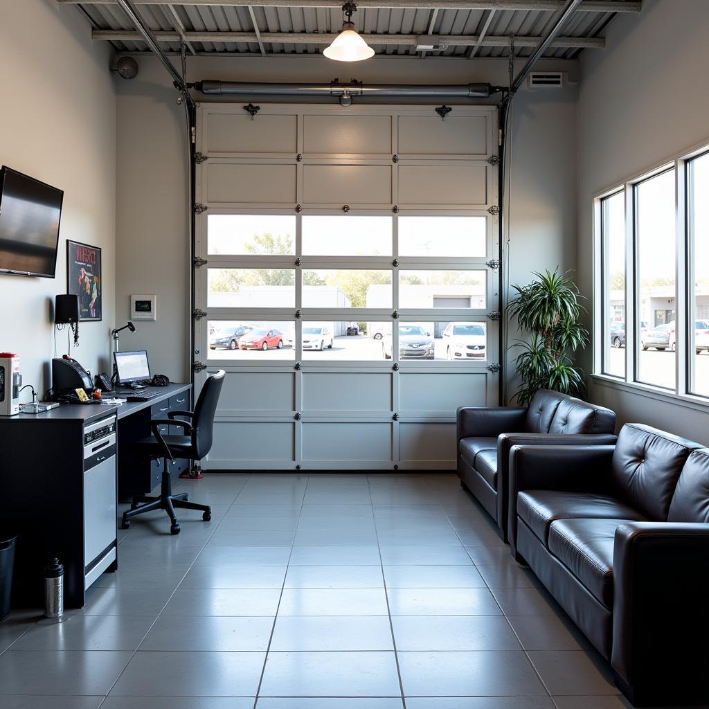 Modern and Clean Auto Repair Shop Interior in Sacramento