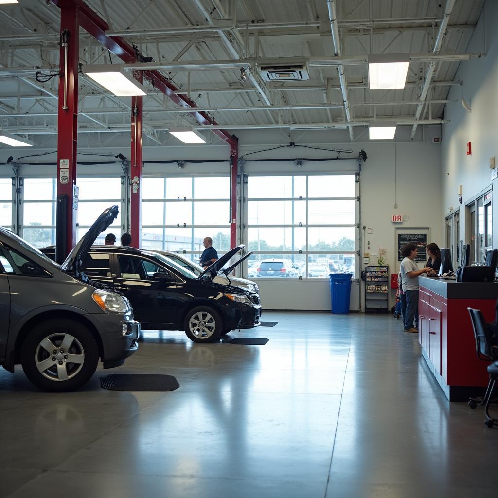 Sam's Club Auto Service Center Interior