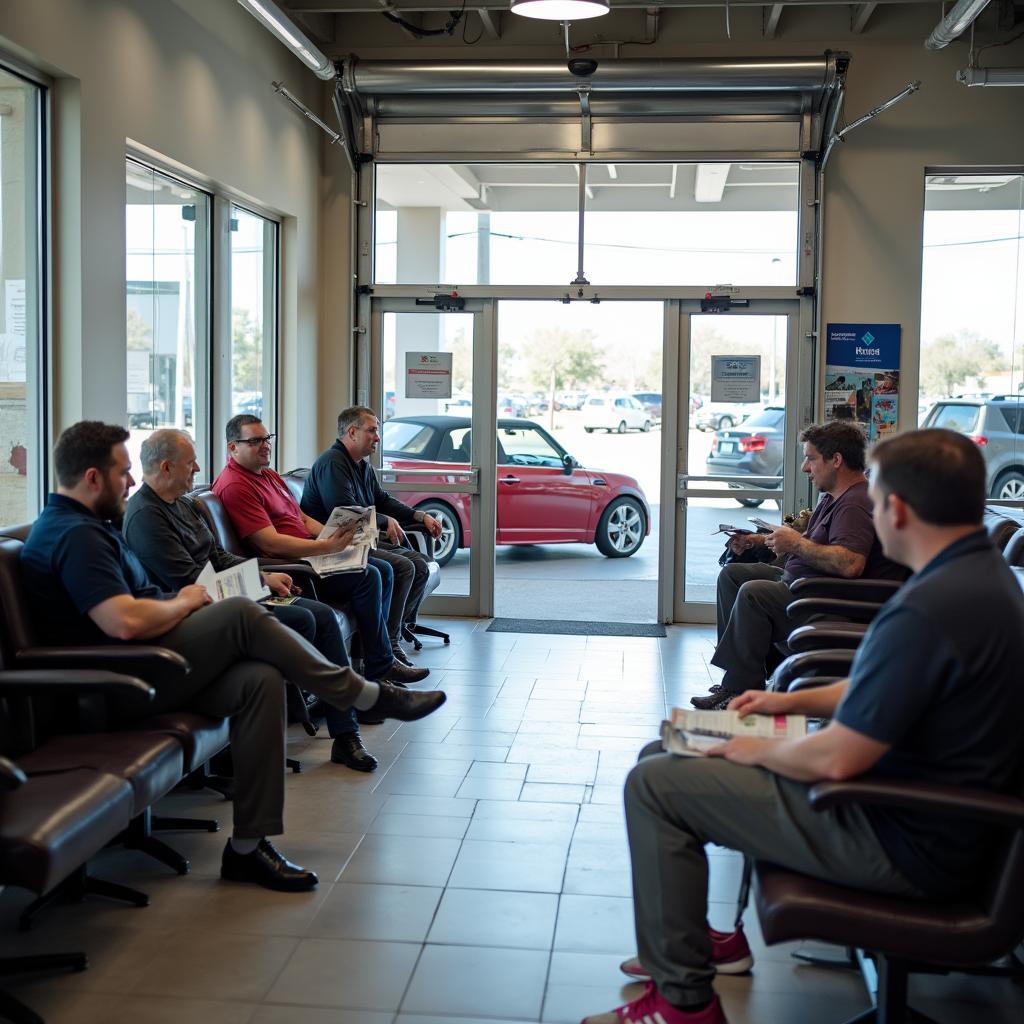 Comfortable Waiting Area at Sam's Club Auto Service