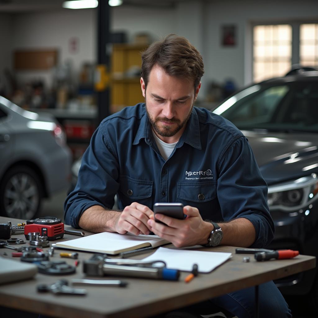 San Diego Mechanic Ordering Parts