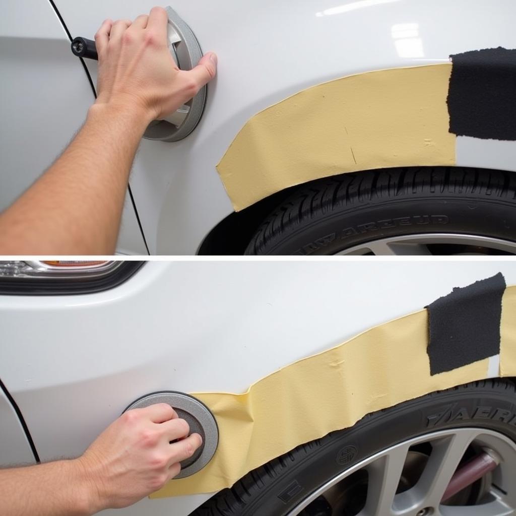 Sanding and Painting a Deep Car Scratch