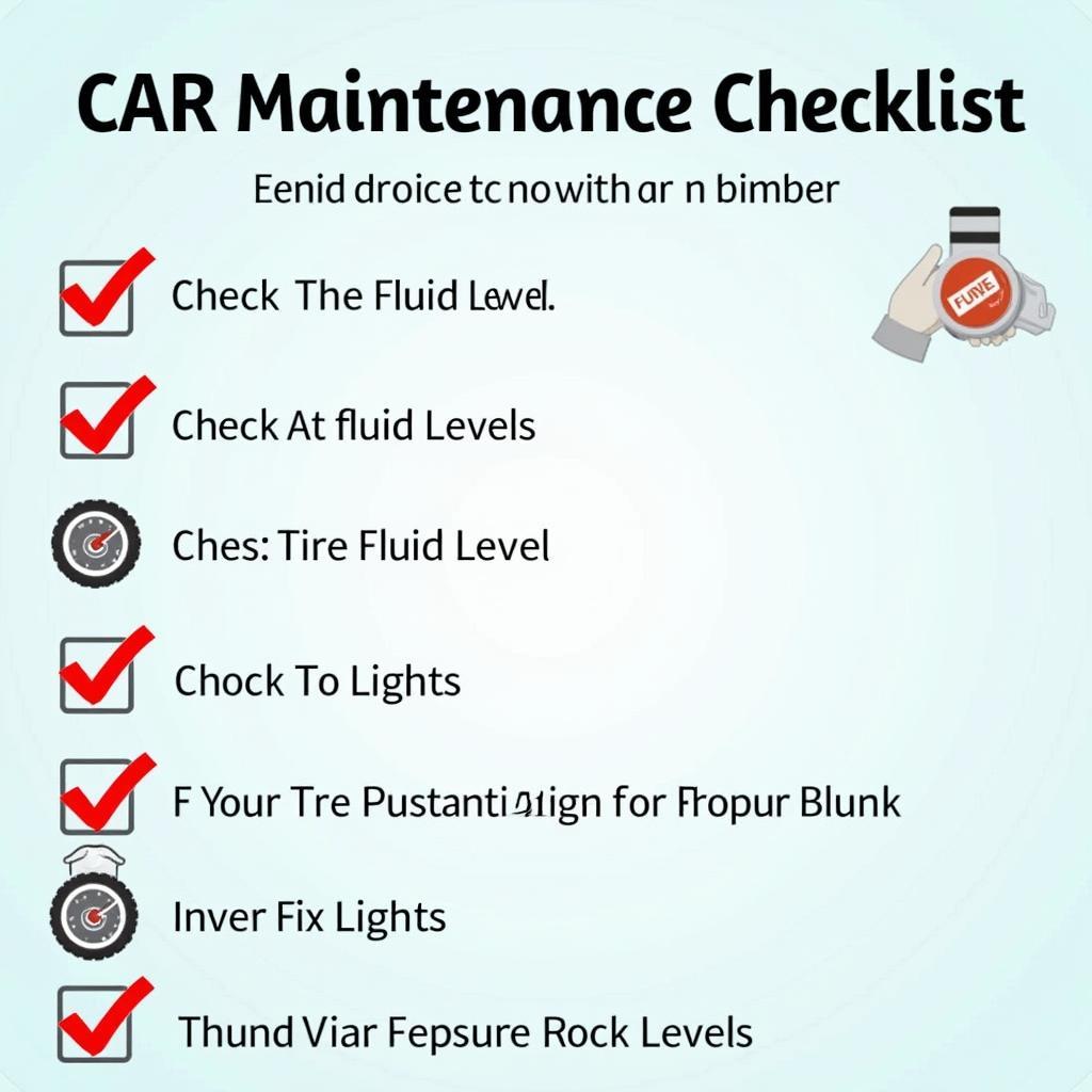 Car Maintenance Checklist