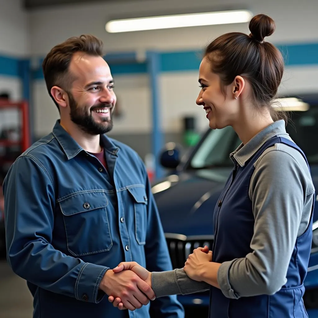 Satisfied customer at A.S.K Auto Service