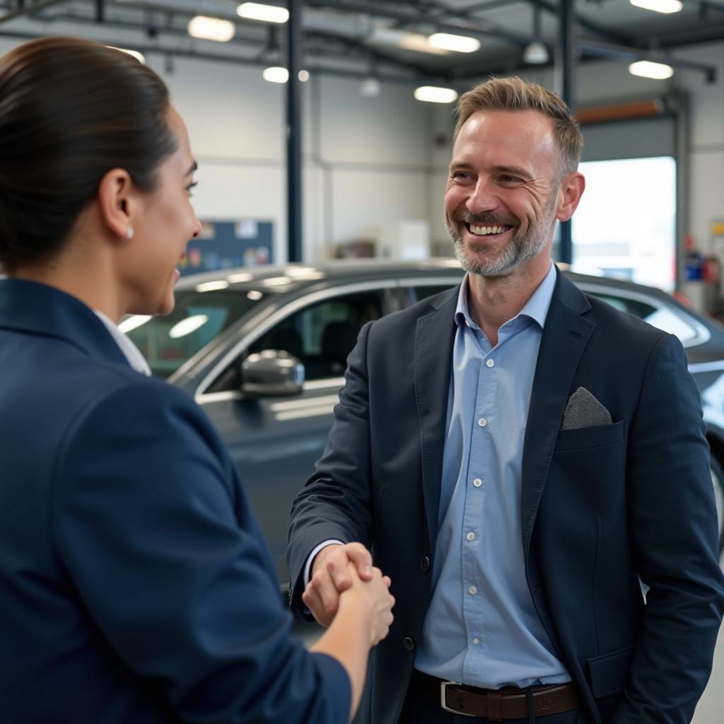 Satisfied Customer at Expert Auto Service