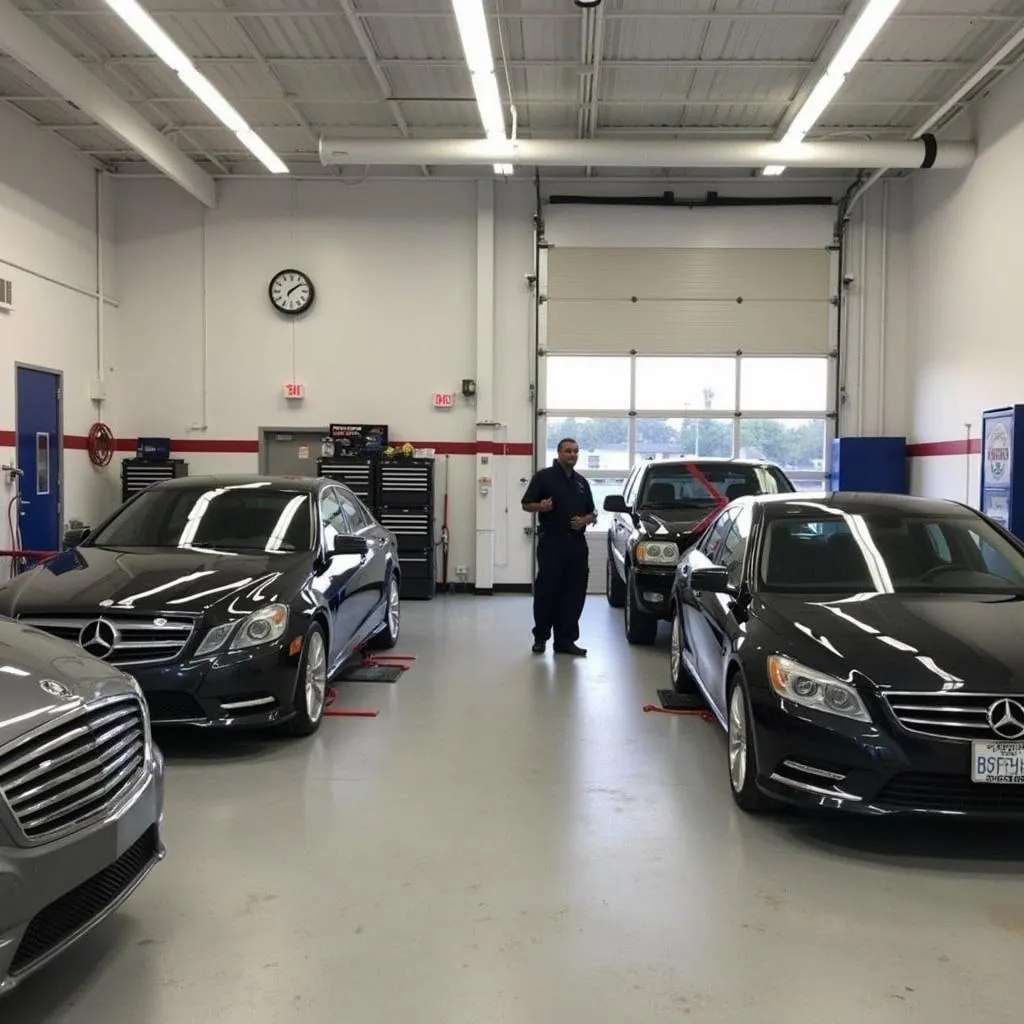 Auto Service Center Interior