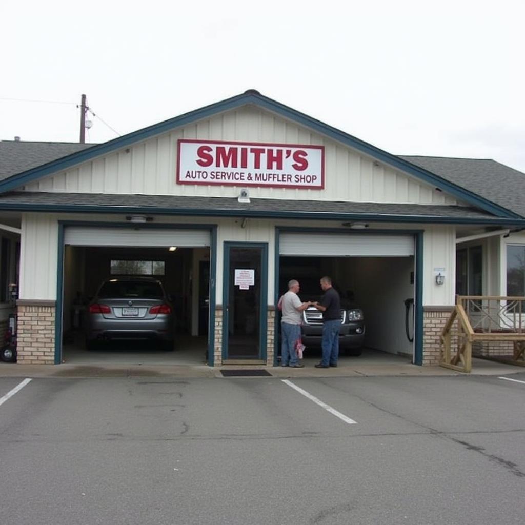 Modern and Welcoming Auto Service Shop Front