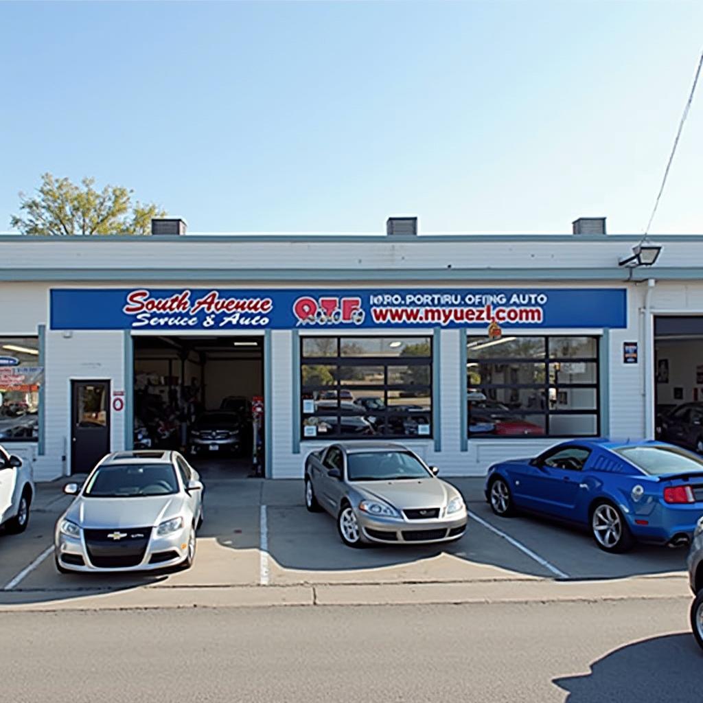 Modern Auto Repair Shop Storefront