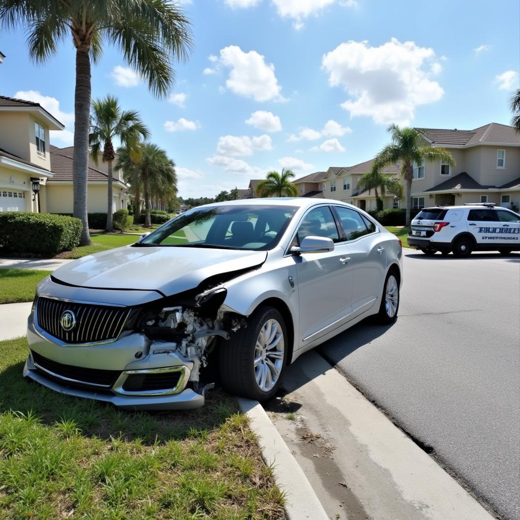 Car Accident on a Spring Hill Road