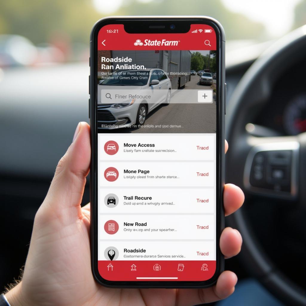 Using the State Farm Roadside Assistance App