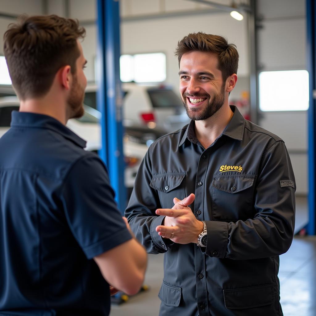 Customer Service at Steve's Auto Service