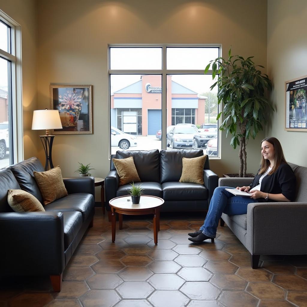 Comfortable Customer Waiting Area at Stopngo Auto Service