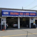 Sullivan Tire & Auto Service shop front in Newton, MA