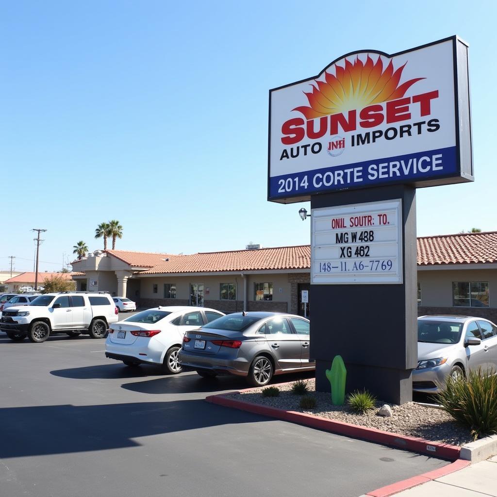 Sunset Auto Imports Service Henderson NV location