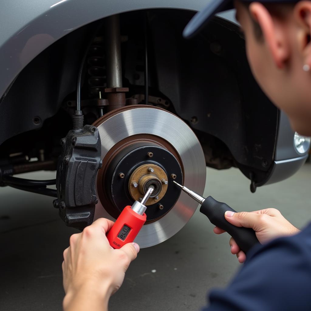 Inspecting the Brake System of a Suzuki Alto