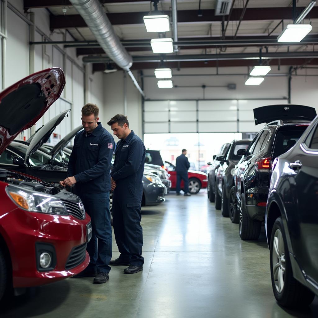 Busy Auto Shop in Tarpon Springs