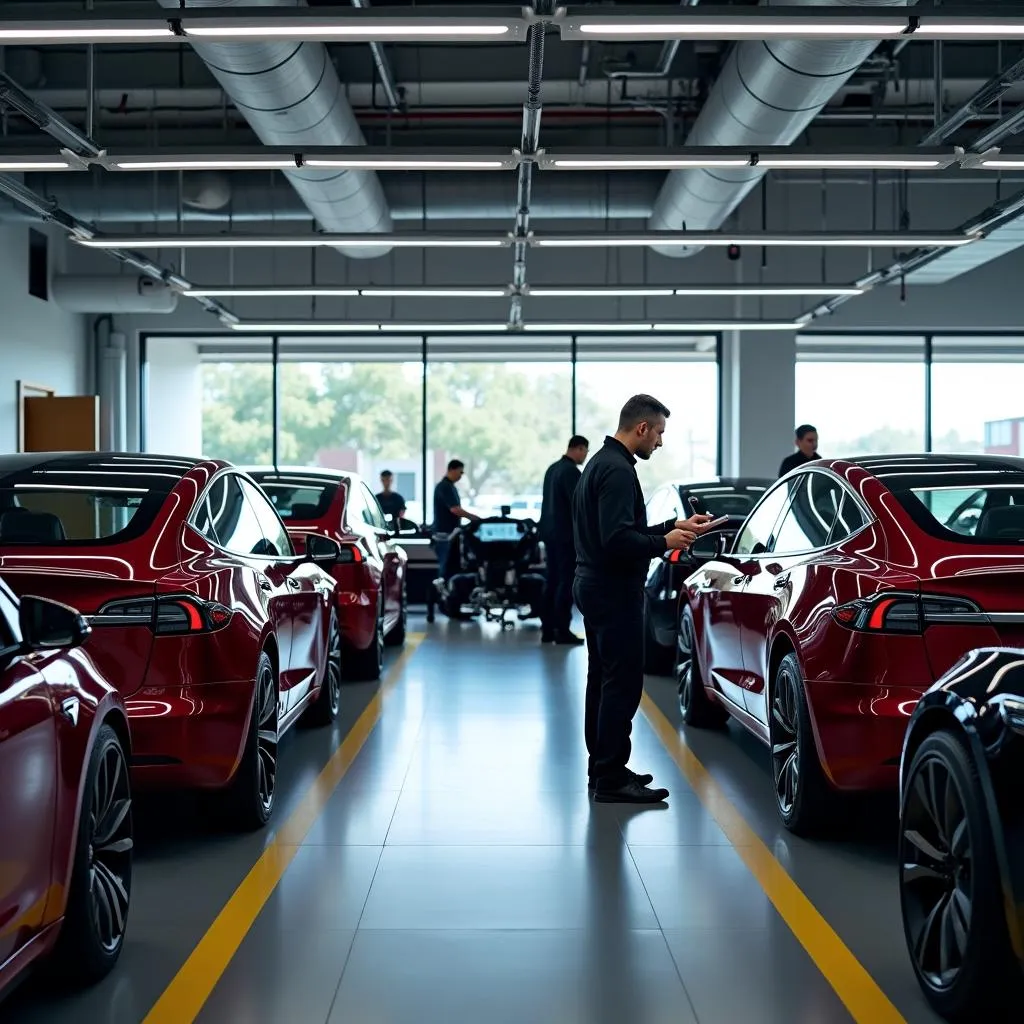 Tesla service center