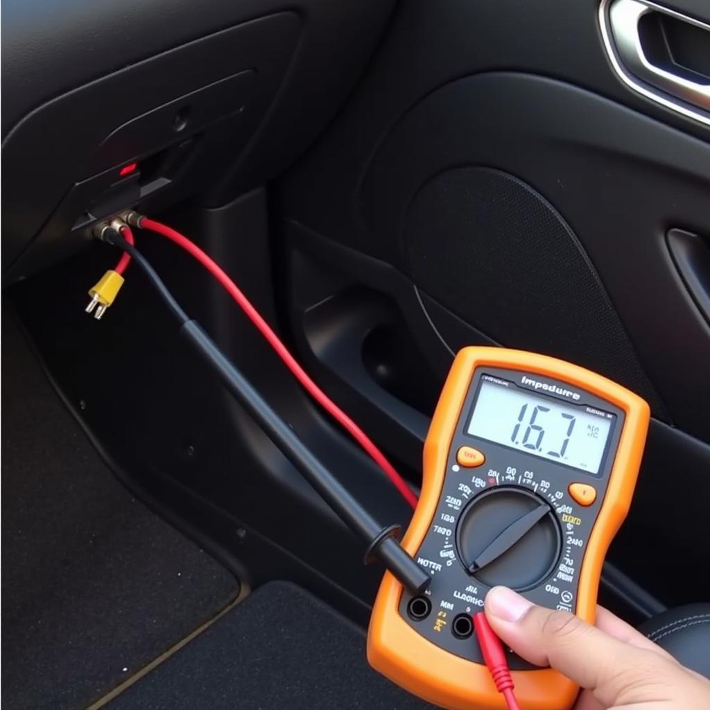 Testing Car Speaker with Multimeter