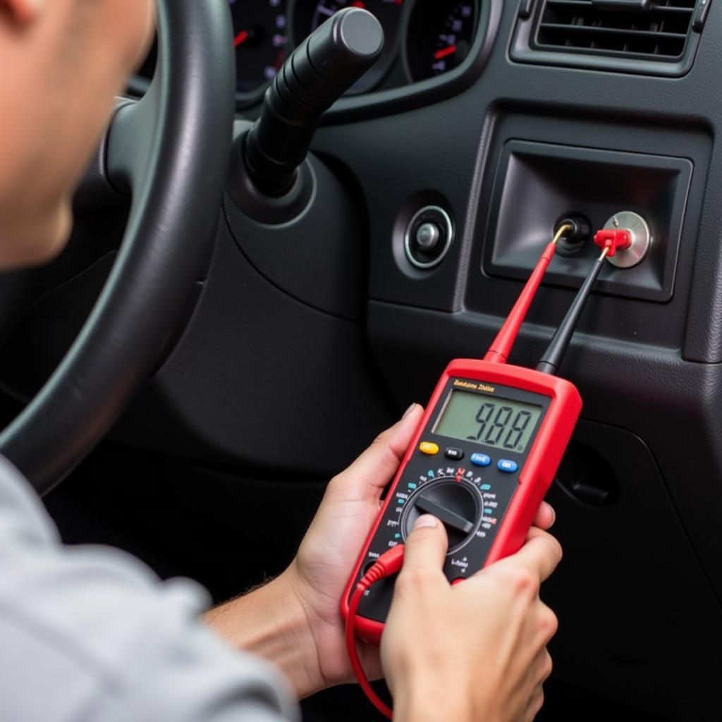 Testing Car Speaker with Multimeter