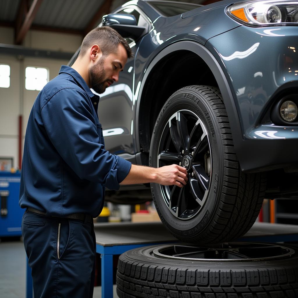 Tire Rotation and Balancing at Auto Service Center