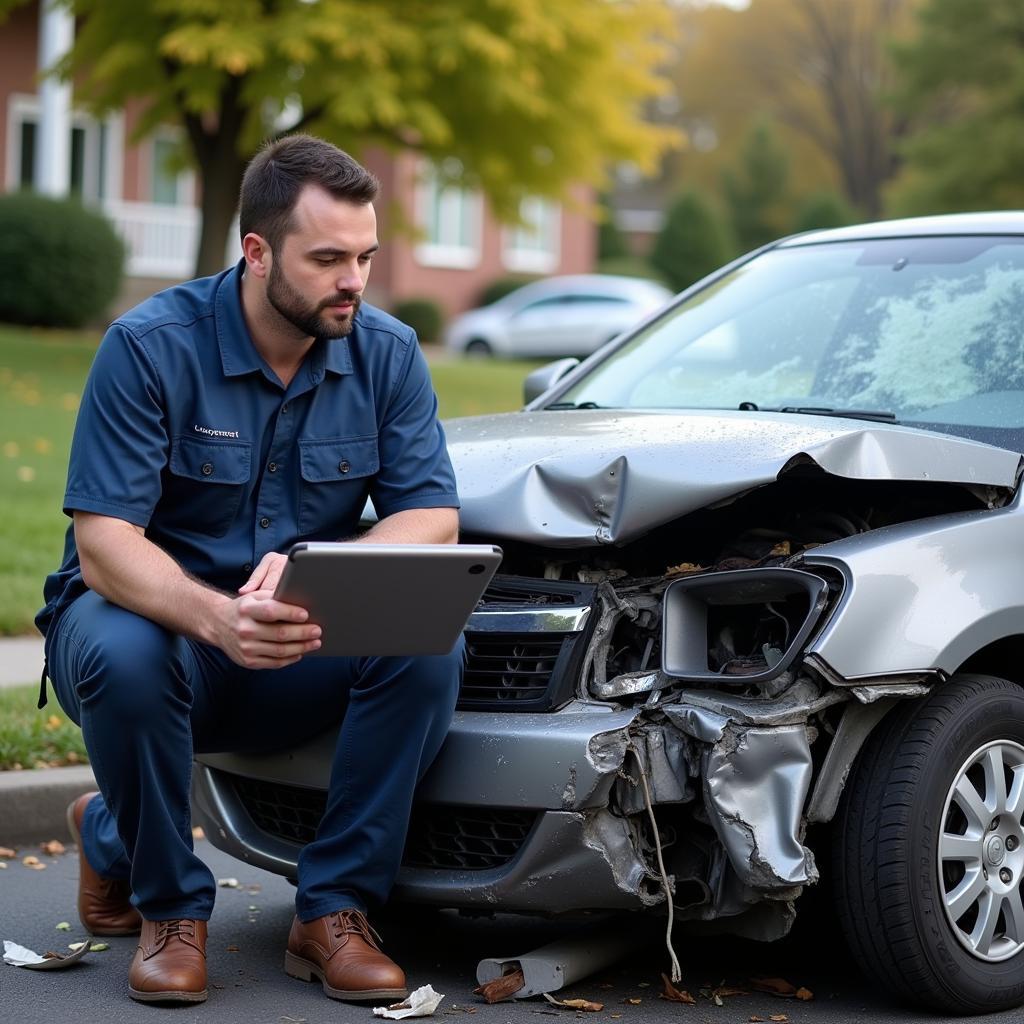 Assessing a totaled car