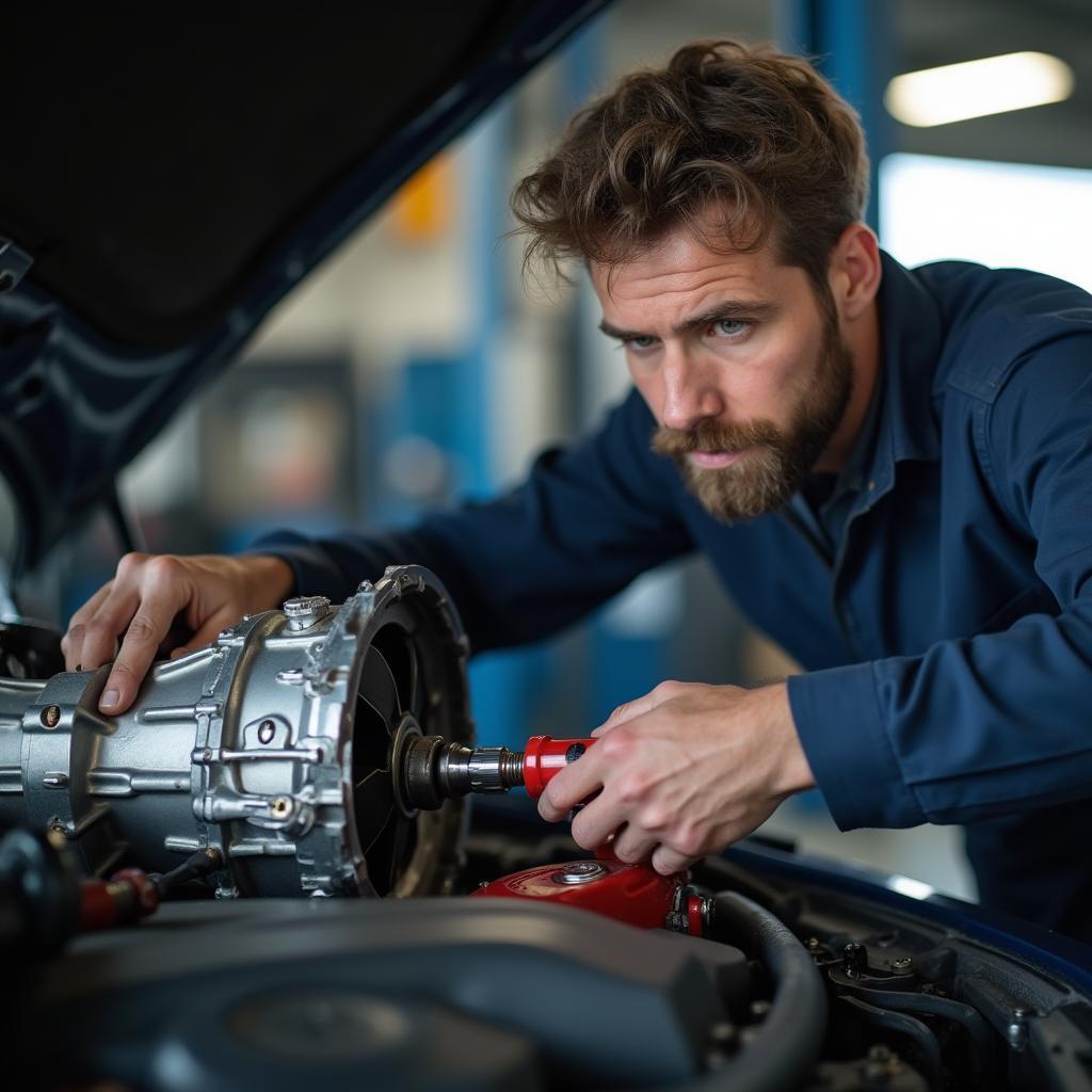 Transmission repair by a certified mechanic