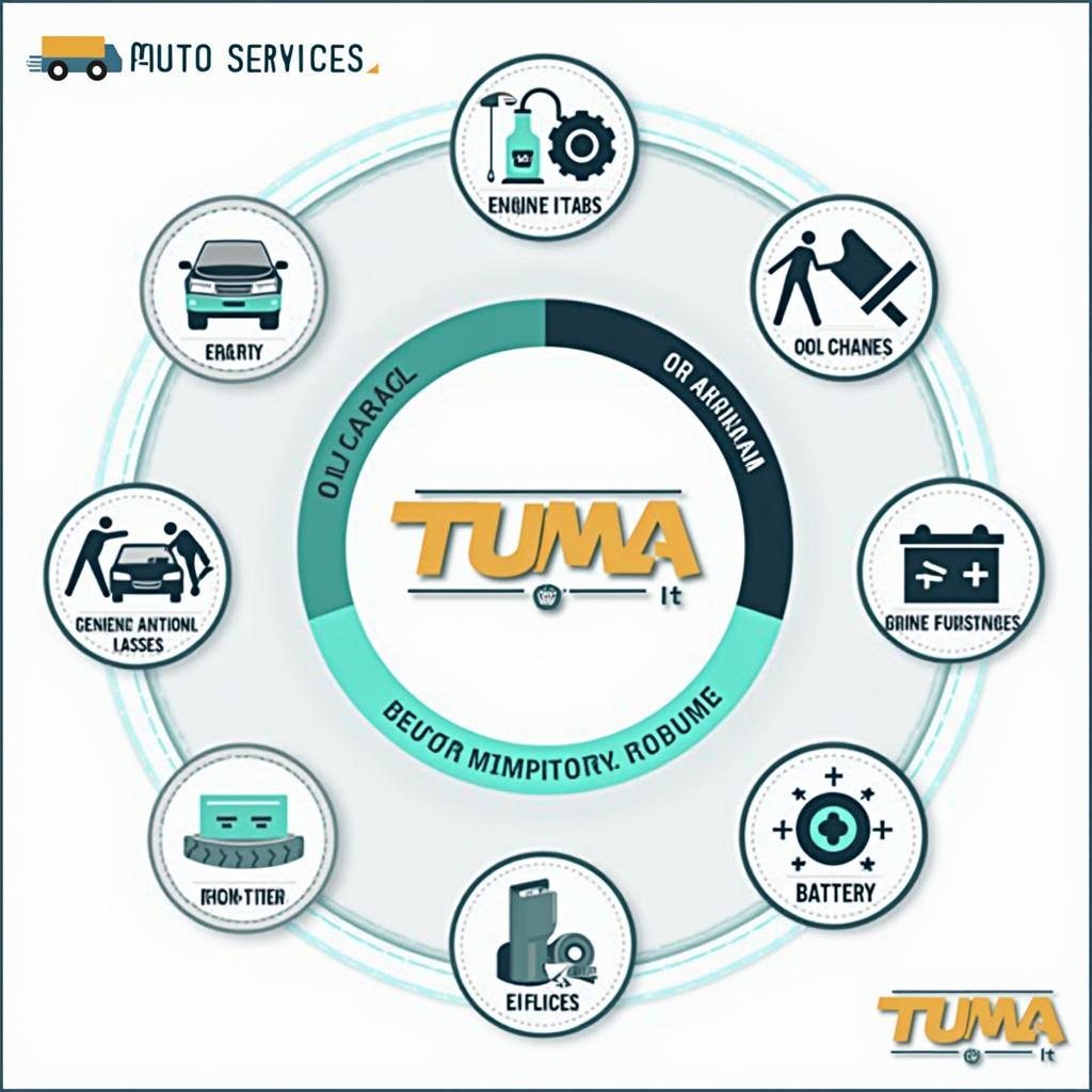 Car maintenance and repair services offered by Tuma auto services.