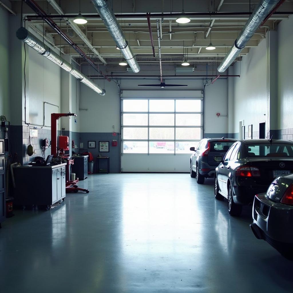 Modern and clean auto shop interior in Turnersville