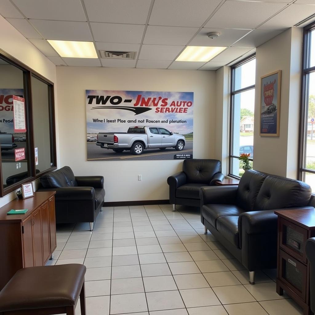 Customer Waiting Area at Two J's Auto Services