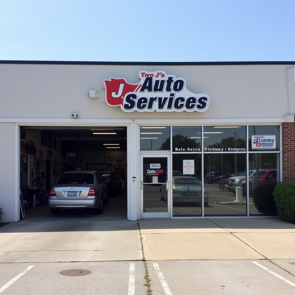 Two J's Auto Services Shop Front in Wilmington DE