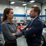 Unhappy Customer at Auto Repair Shop