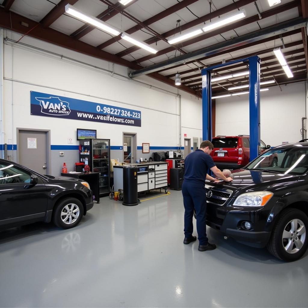 Van's Auto Service & Tire Pros Wooster Service Bay