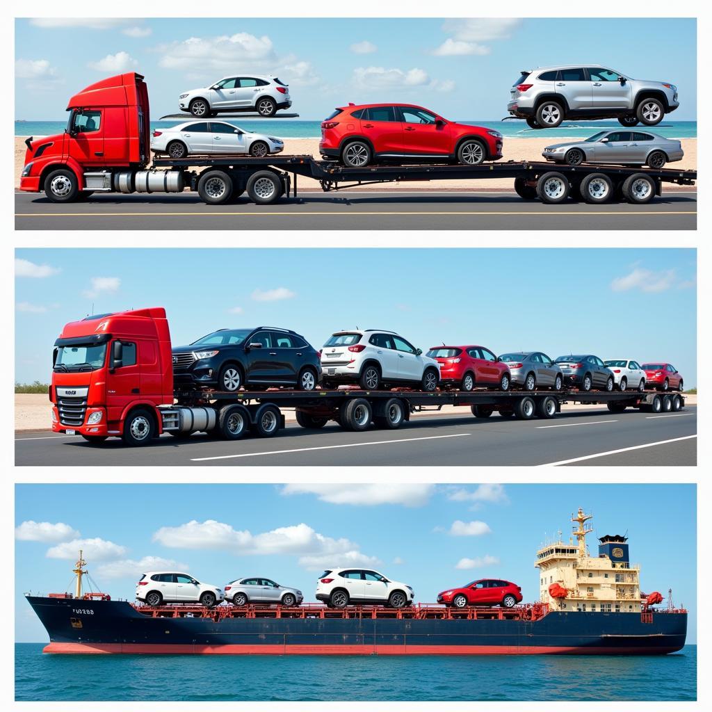 Various Modes of Auto Transport: Trucks, Trains, and Ships