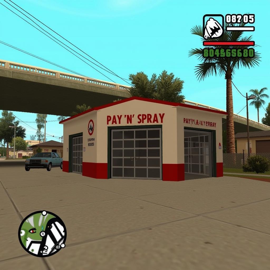 Pay 'n' Spray Garage in GTA Vice City