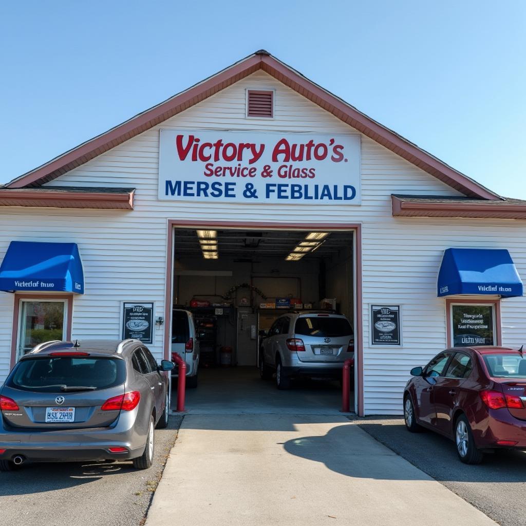 Modern and inviting storefront of Victory Auto Service and Glass