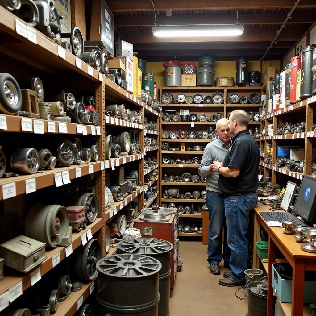 Vintage car parts shop in Ile-de-France