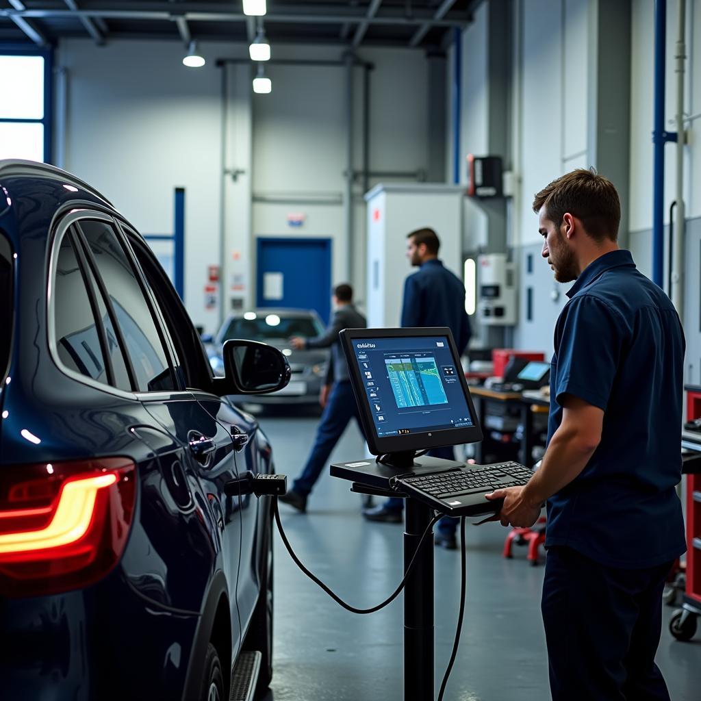 Modern Diagnostic Equipment in a VIP Auto Service Center