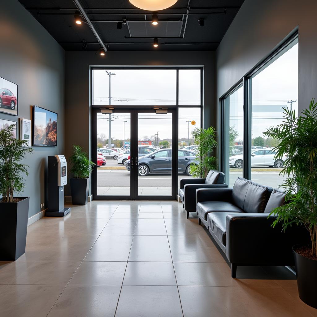 Comfortable Waiting Area in a VIP Auto Service Center