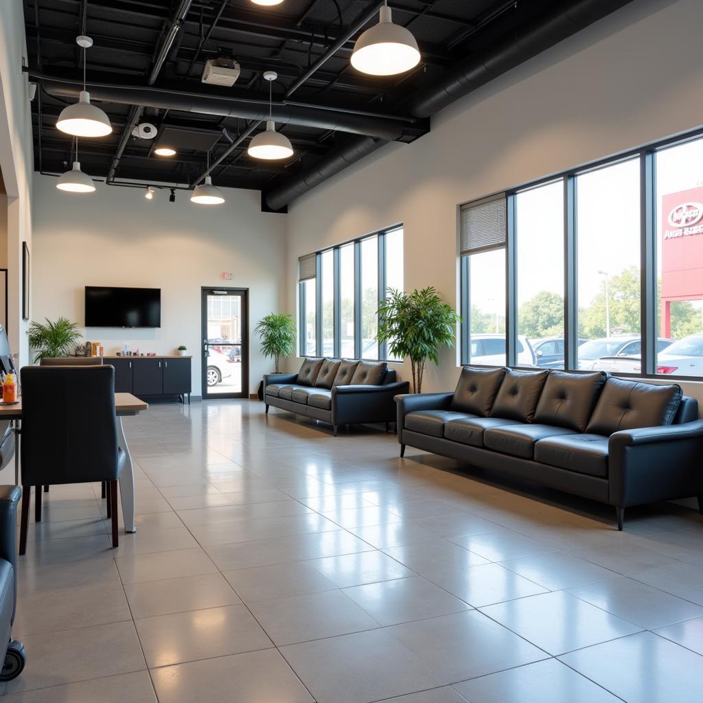 Comfortable Customer Lounge in a VIP Auto Service Center