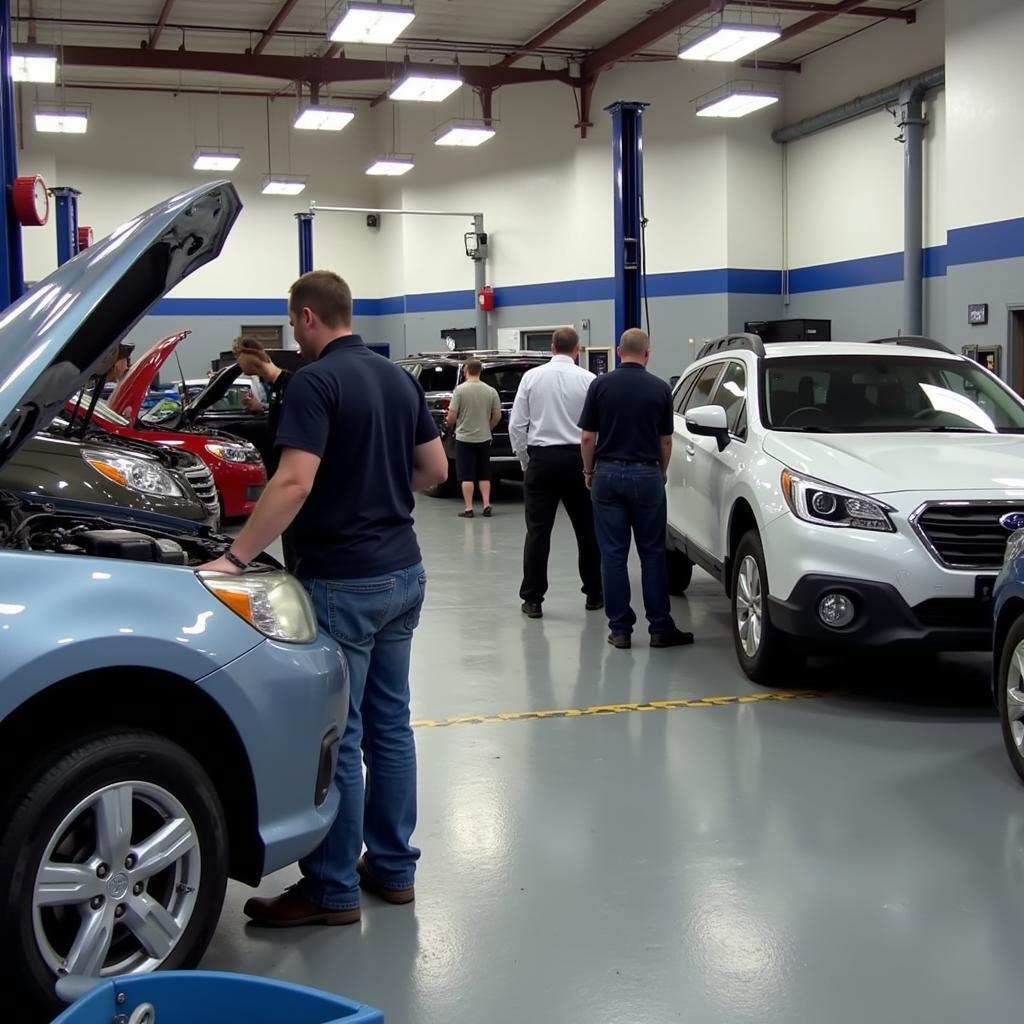 Wadsworth Ohio Auto Repair Shop with Mechanics Working