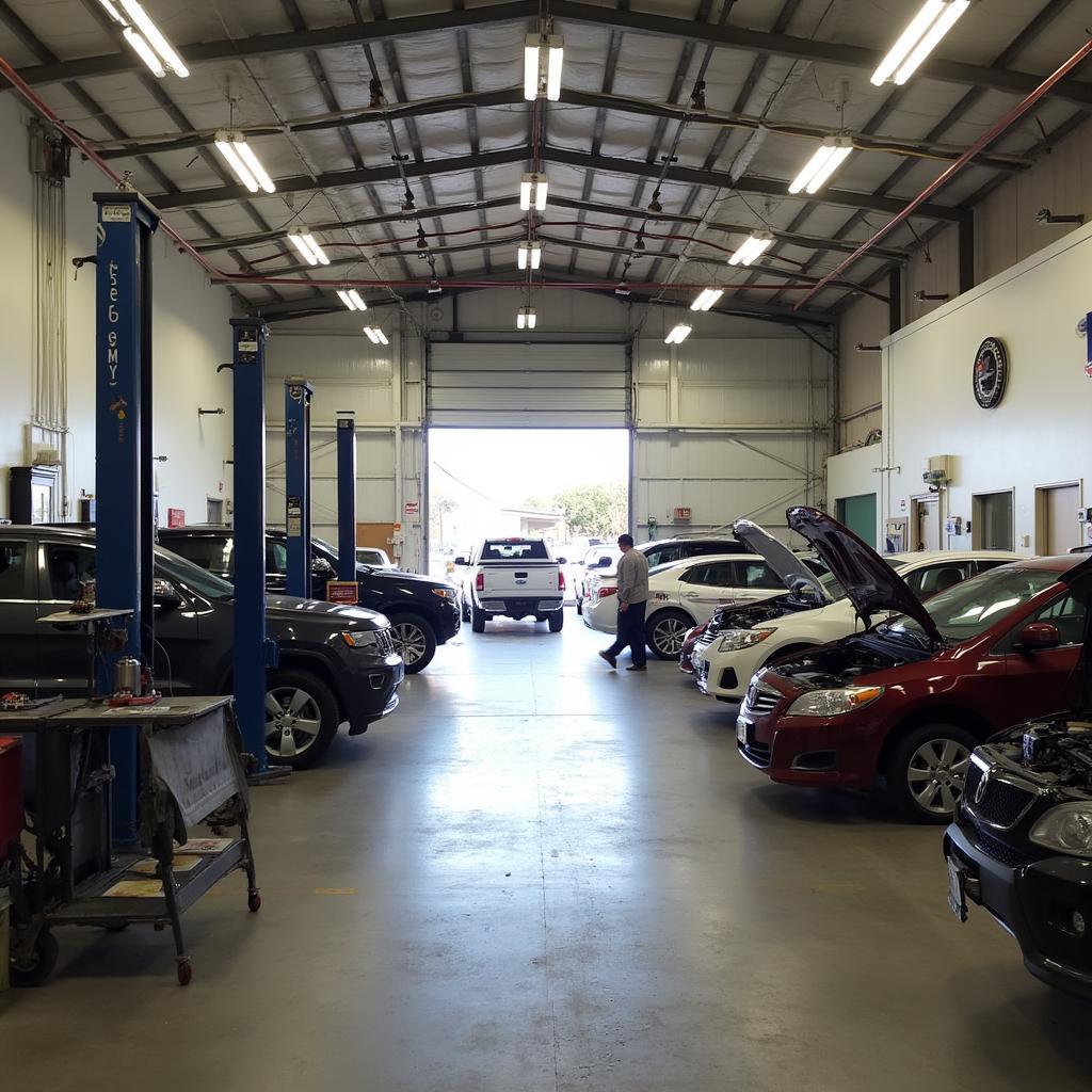 Auto repair shop located in Waipio