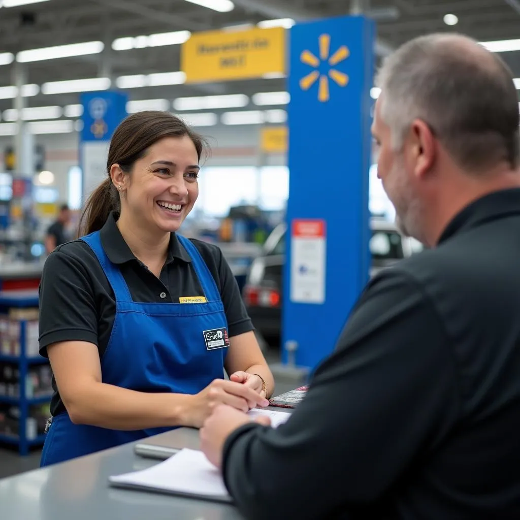 Customer Service at Walmart Auto Center