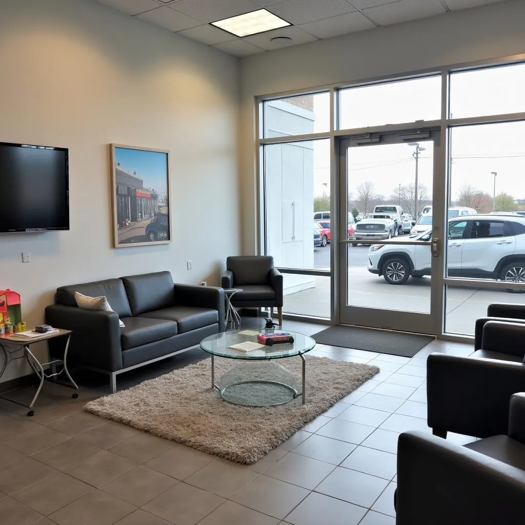 Comfortable Waiting Area at Walmart Auto Center