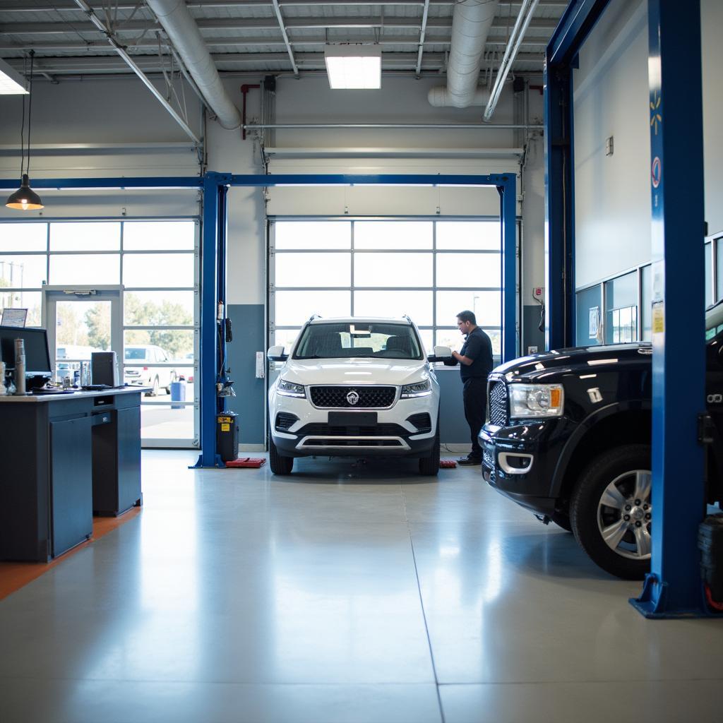 Walmart Auto Service Center Interior