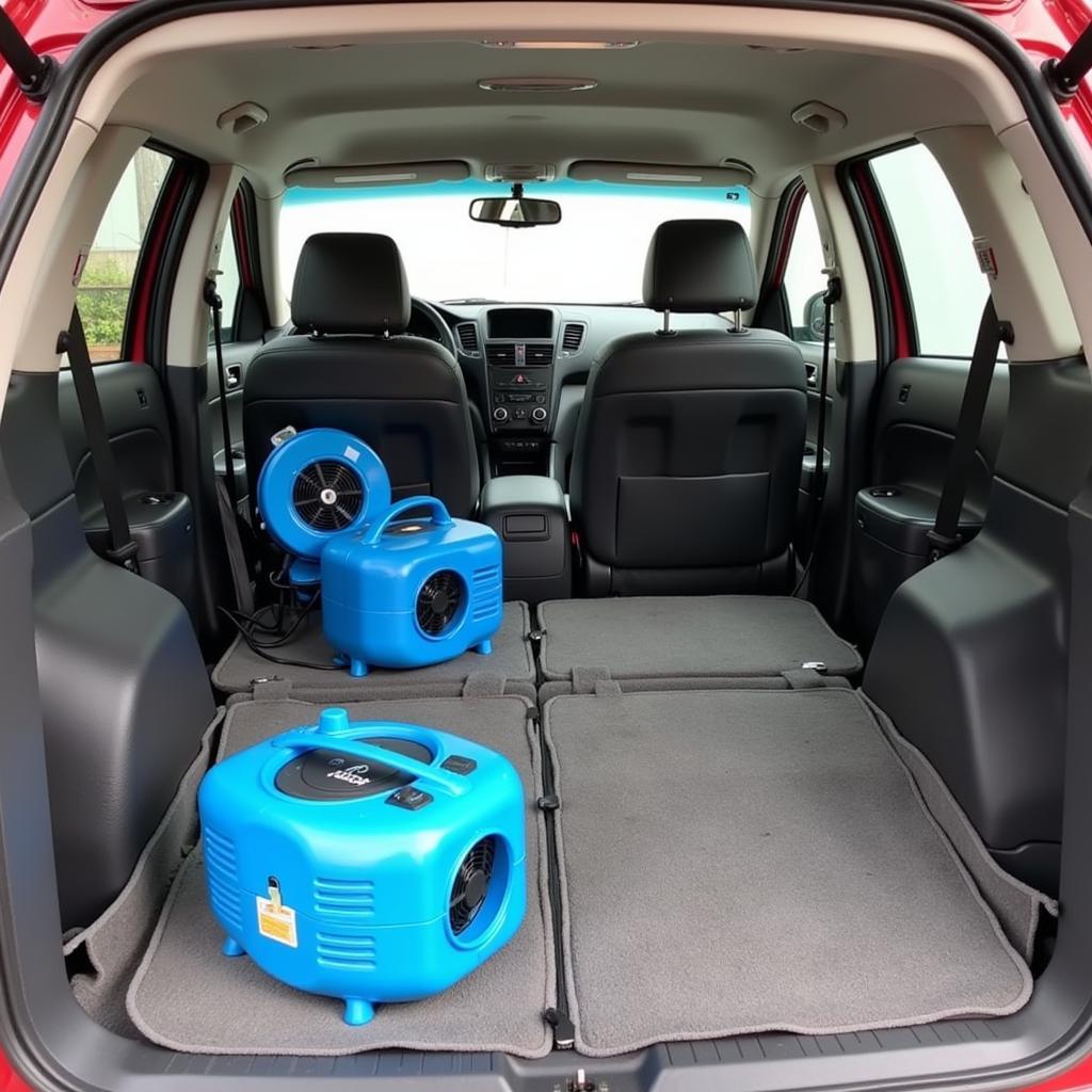 Drying a Water-Damaged Car Interior