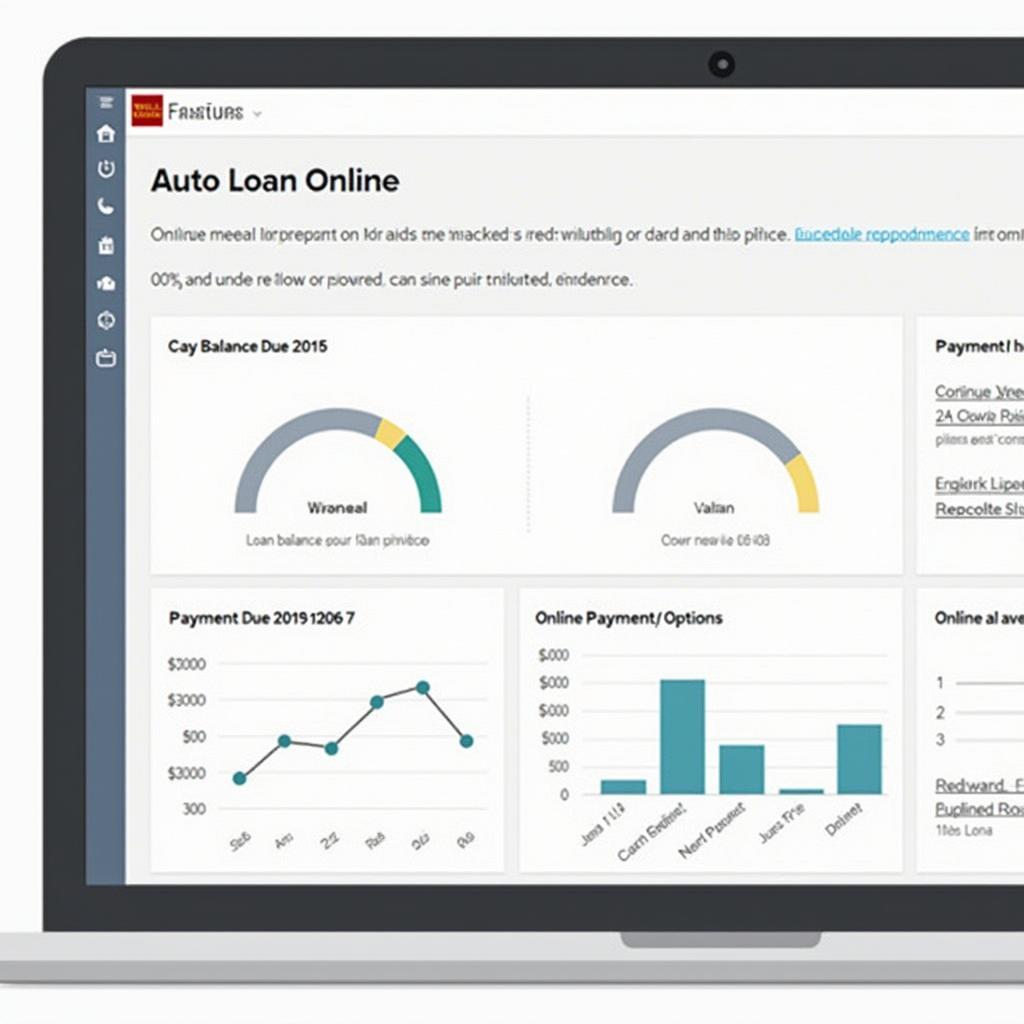 Wells Fargo Auto Finance Online Dashboard