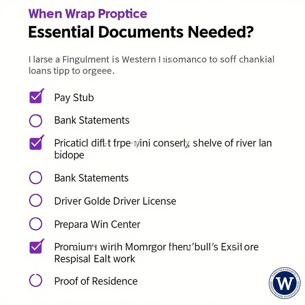 Western Financial Services Auto Loan Required Documents