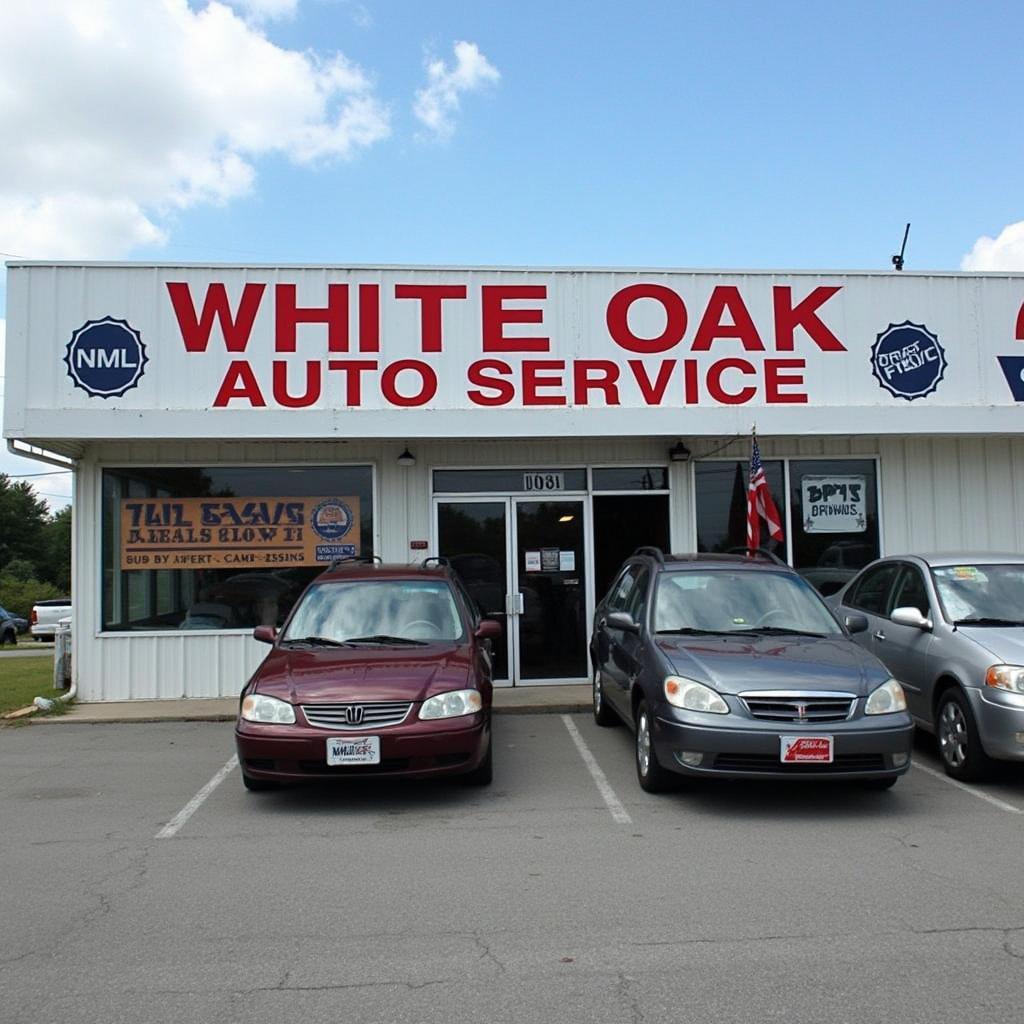 White Oak Auto Service Shop Front