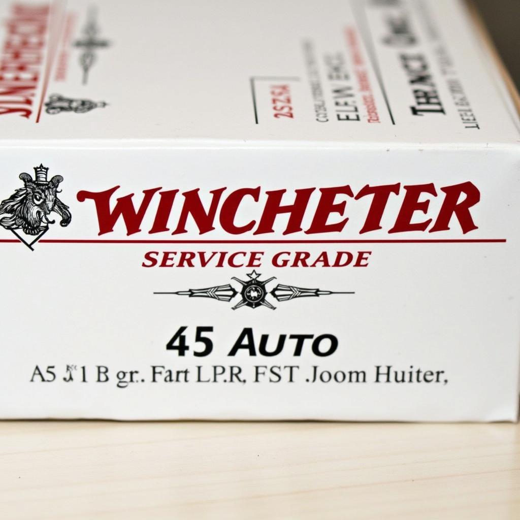 Winchester Service Grade 45 Auto Ammo Box